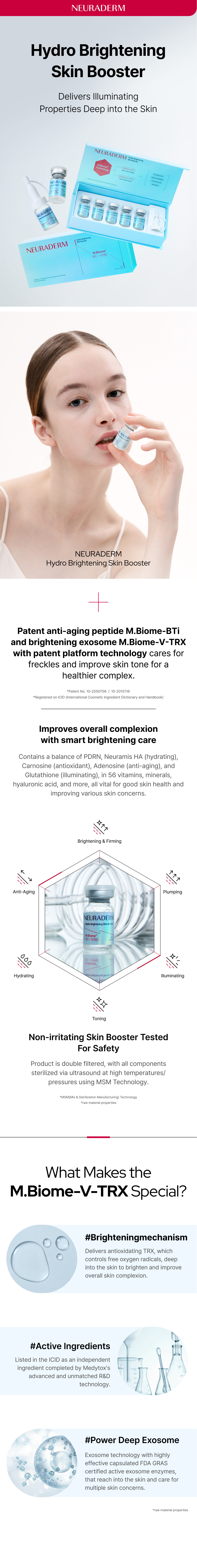 Hydro Brightening Skin Booster information sheet 2