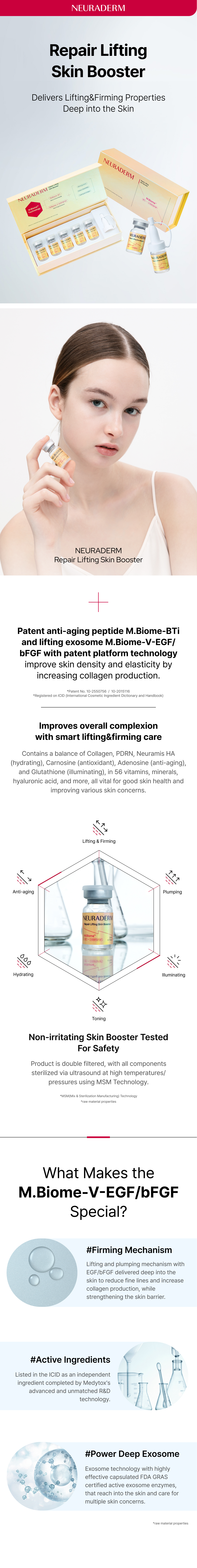 Repair Lifting Skin Booster information sheet 2